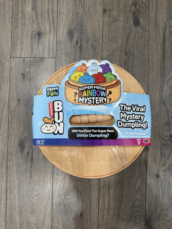 RMS Crazy Fun SUPER MEGA RAINBOW MYSTERY DUMPLING Bun Squishy Toy Ships Same Day