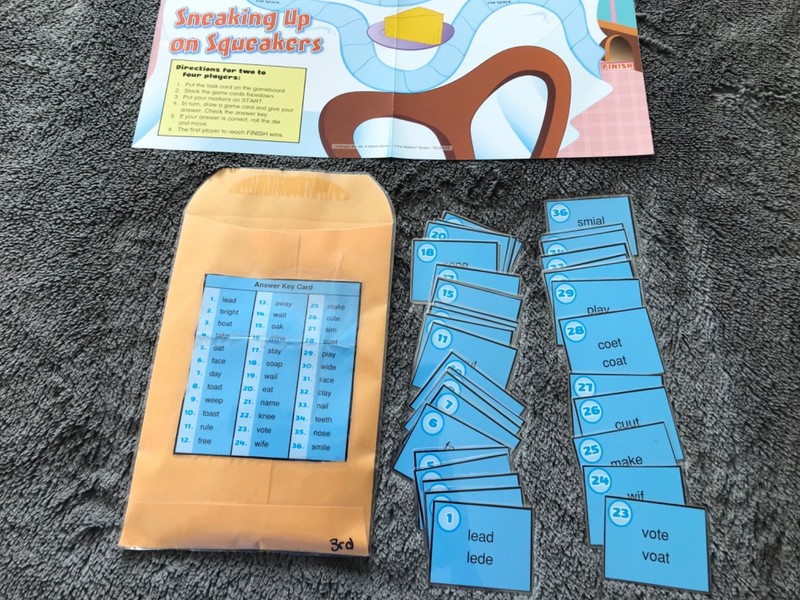 Sneaking Up on Squeakers! Spelling lang arts teacher game resources 3rd grade gallery