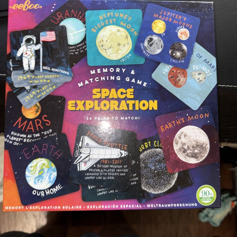 Space Exploration Memory & Matching Game by eeBoo