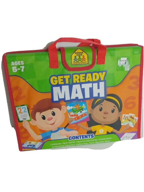 School Zone Get Ready Math Fun Playset Learning Pack Ages 5-7 -NEW