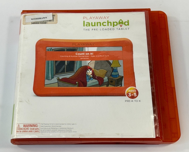 Playaway Launchpad Pre-Loaded Tablet – Count on it!, Ages 3-5, Pre-K to K