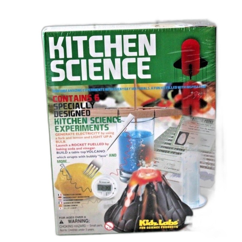 Kidz Labs Kitchen Science Experiments Volcano Rocket Launch New Sealed Cool Kit