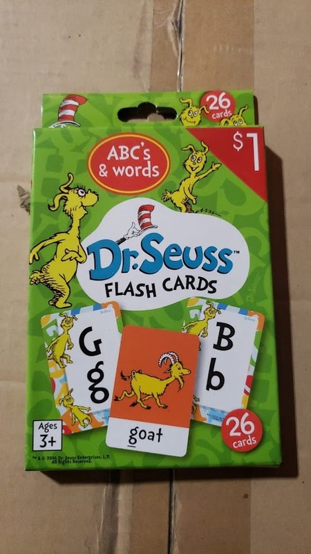 Dr. Seuss Educational Flash Cards ABCs & Words for Kids Ages 3 and Up – 26 Cards