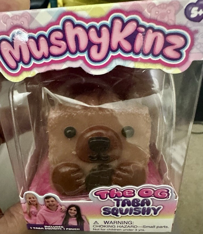 MUSHYKINZ THE OG TABA SQUISHY 2 INCH Button The Bear SERIES 1 NIB FAST SHIP NEW