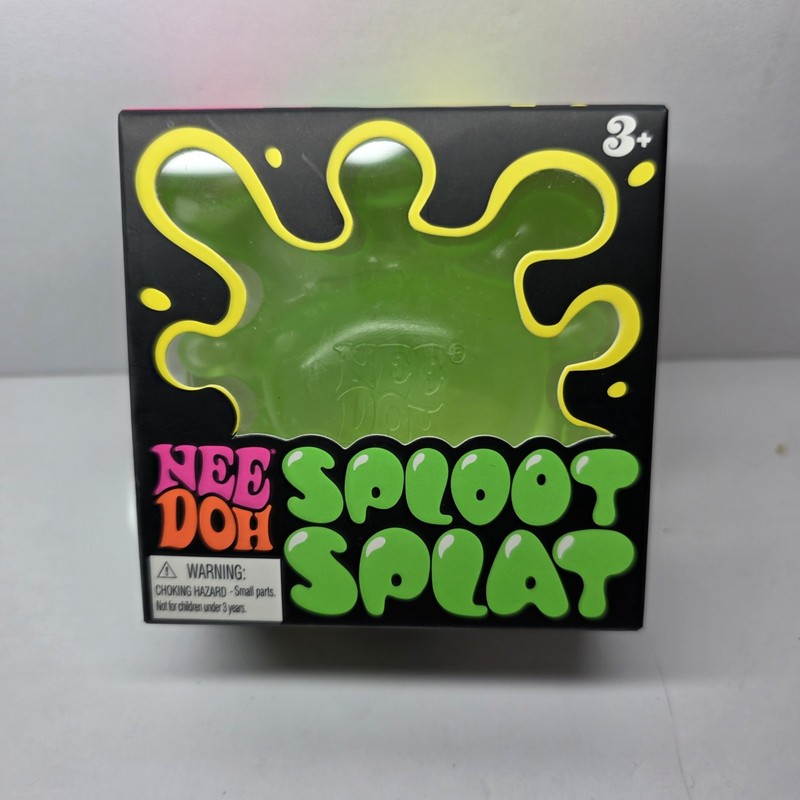 Nee Doh Sploot Splat Green Tactile Squeeze Toy for Ages 3 and Up