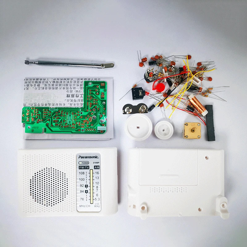 DIY Radio Electronic Kit FM AM Radio Receiver School Teaching Soldering gallery