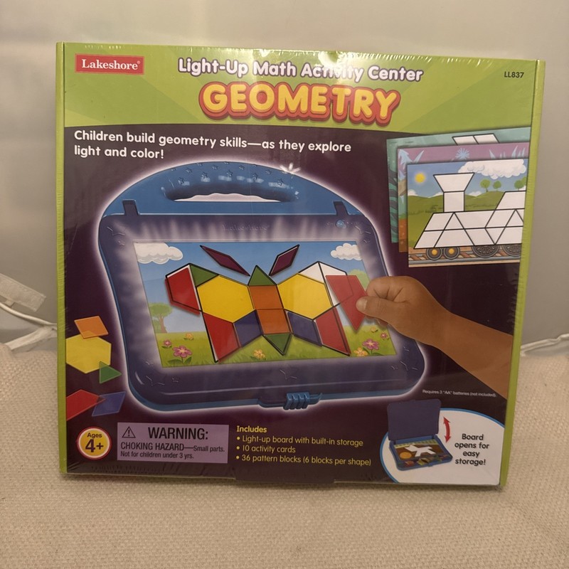 Lakeshore Geometry Light-Up Activity Center – Math Games 4 & Up Explorers Puzzle