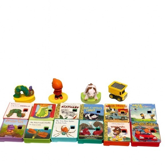 Eric Carle Little Golden Book Viewer Set 12 Mini Books + 4 Figures Bundle