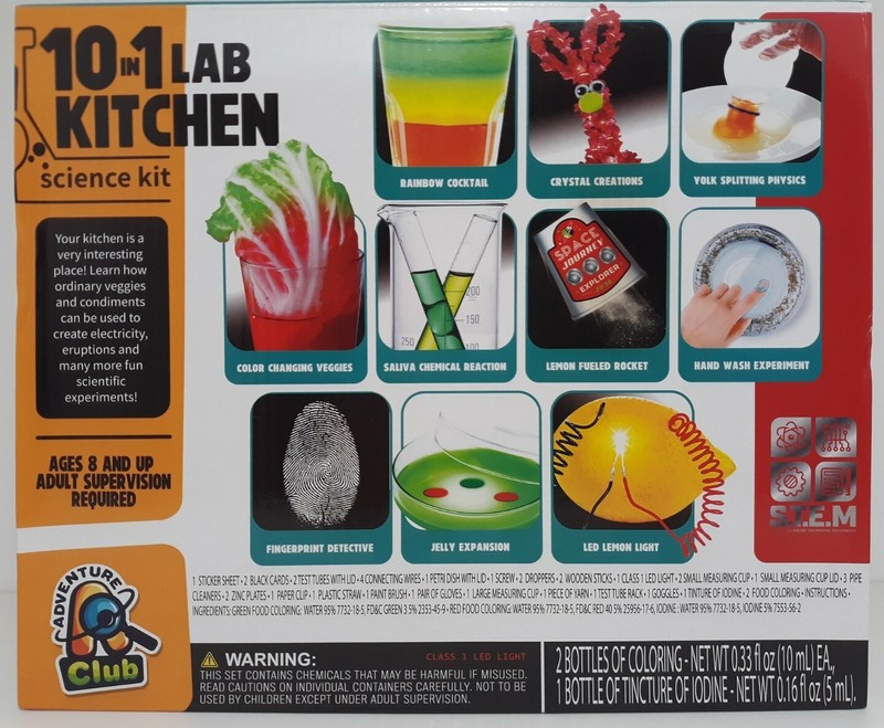Adventure Club 10 In 1 Lab Kitchen Science Lab – Pour Mix & Discover