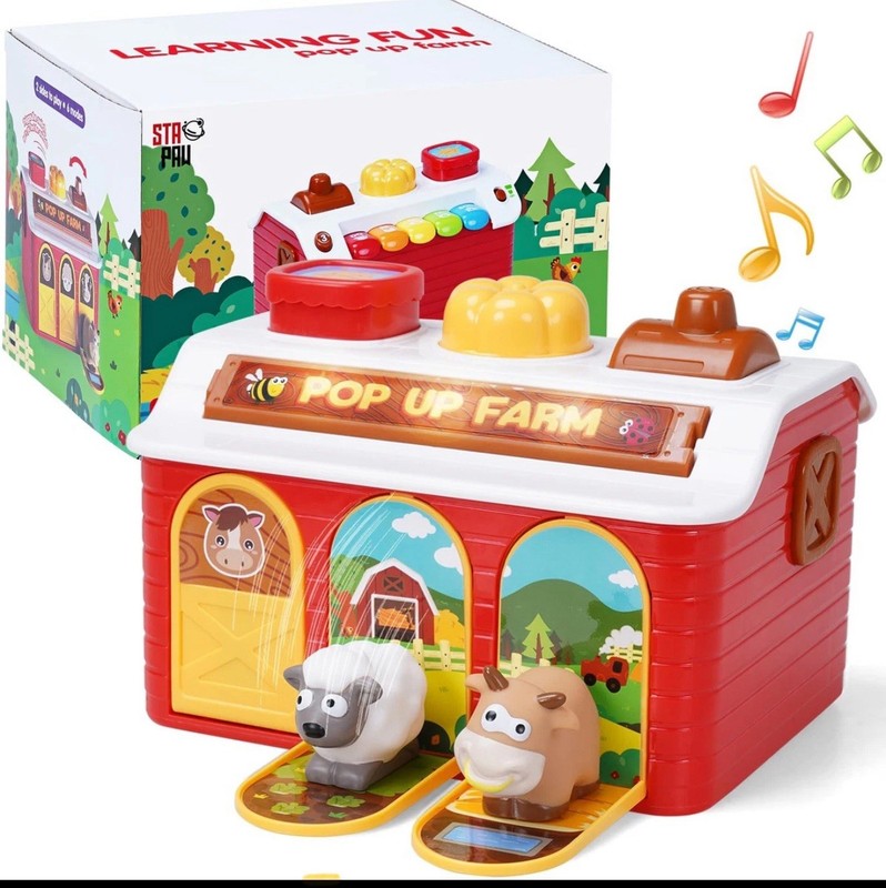 Montessori Pop Up Toy - 3 Modes Cause and Effect Toys - Tested Everything Works