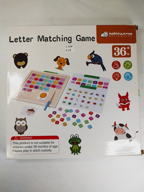 Letter Matching Game Magnetic Alphabet Maze Preschooler Kindergarten Toys 36M+