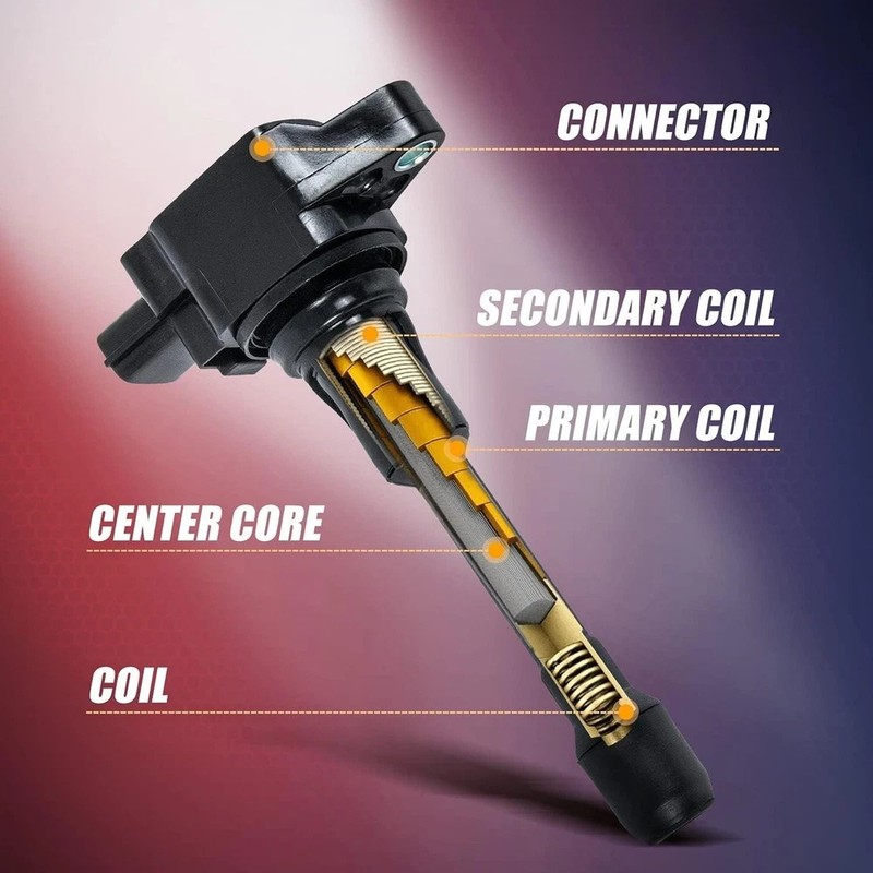 Ignition Coil Pack and Iridium Spark Plug Compatible with Nissan Altima Rogue Se gallery