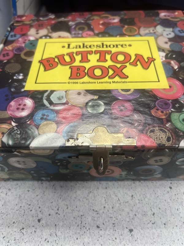 Lakeshore Learning Materials Button Box 1996 Vintage Sorting With Various Button gallery