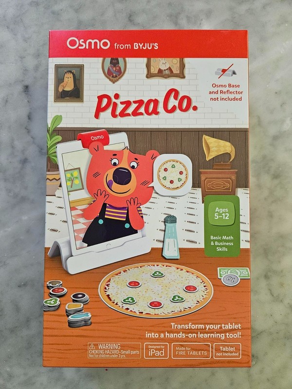 Osmo Pizza Co. Starter Kit for iPad Ages 5-12 Communication Skills & Math: NEW