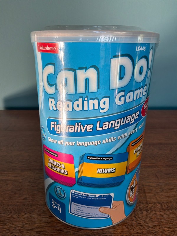 NEW/Sealed Lakeshore CAN DO! Reading Game ( Grade 3-4) Figurative Language-LC448
