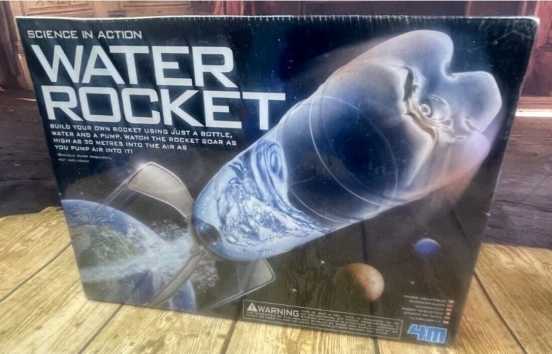4M Science In Action – Water Rocket – Bottle Rocket Launcher Kit Soars Up To 98
