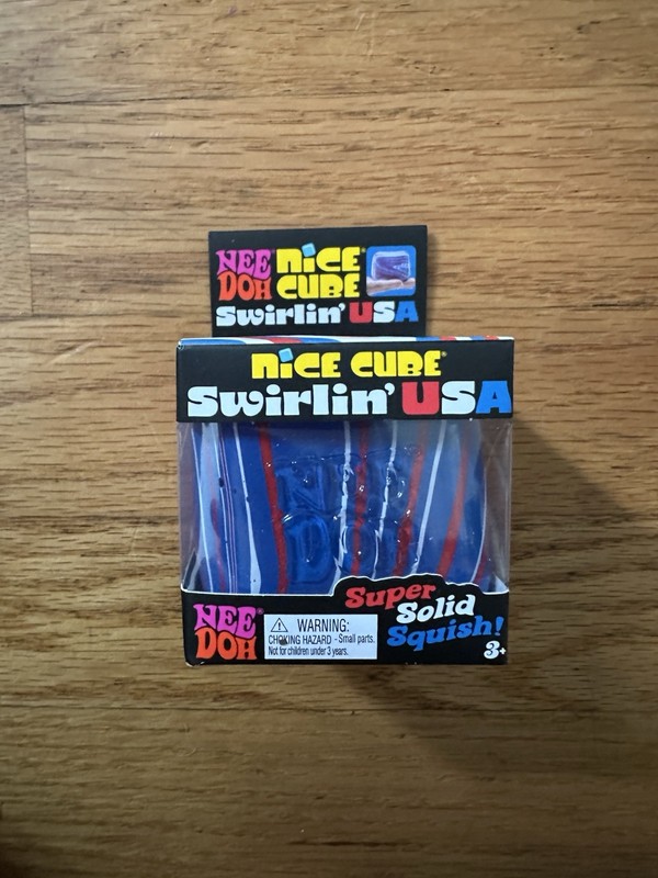 Brand New Authentic Swirling USA Patriotic Needoh! Rare!