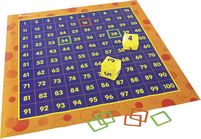 Hundred Activity Mat - Classroom Must Haves, Homeschool Supplies, Math Manipulat