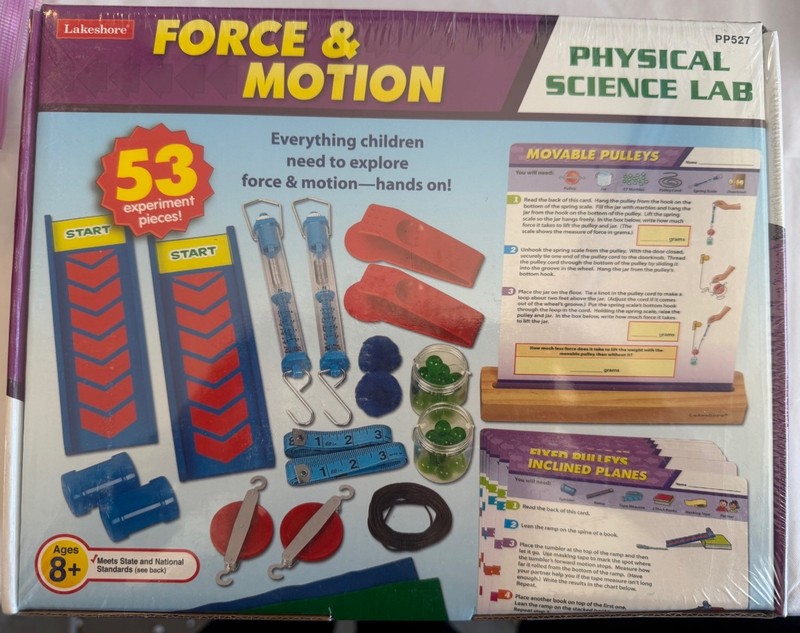 Lakeshore Learning Force & Motion Physical Science Lab New In Sealed Box