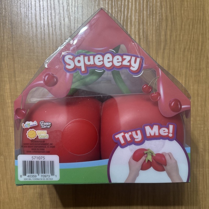 NEW Squishy Sunny Days Toymendous Cherries 5.5 Inch Squeezy Cherry Rare Viral 🍒 gallery