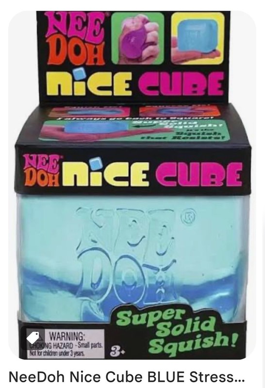 Needoh Nice Cube. Brand new. Blue. Viral squishy toy!