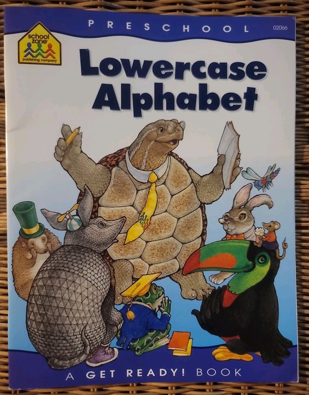 School Zone Lowercase Alphabet Workbook 32 Pages Ages 3 to 5 Preschool+