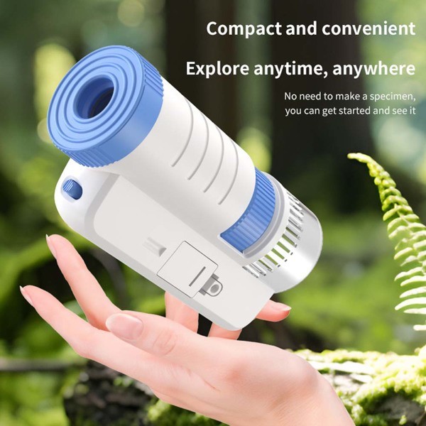 Biological Microscope 50X-300X Handheld Powered Portable Microscope With LED