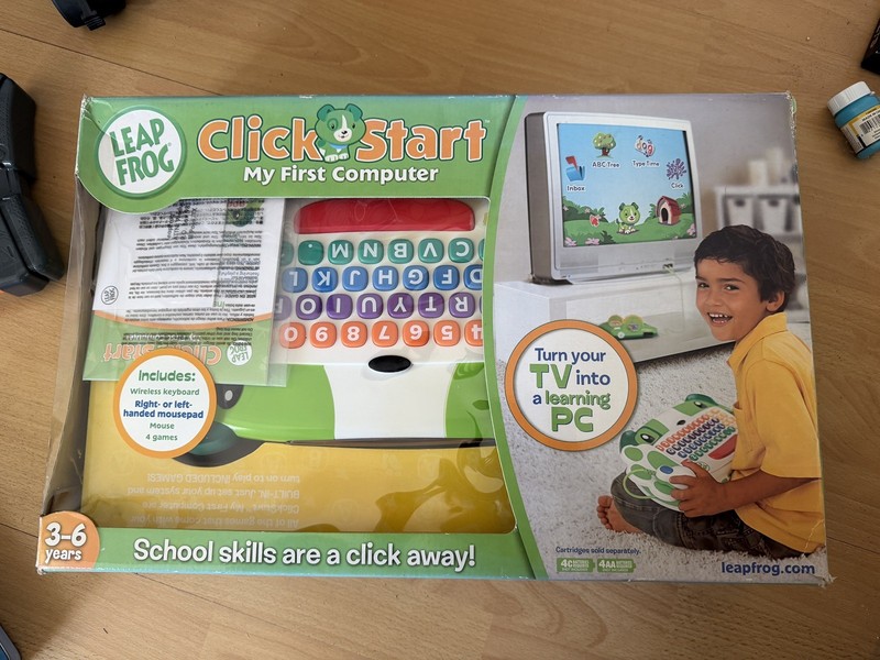 LeapFrog Clickstart My First Computer Wireless Keyboard New Sealed
