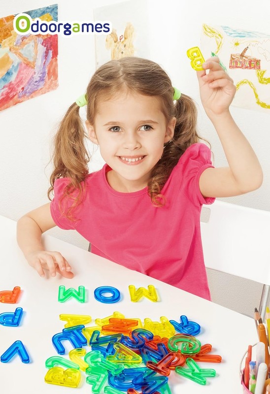 52 Pcs Translucent Capital Letters – Plastic Alphabet Letters for Kids  gallery