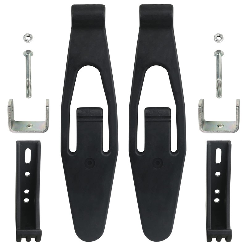 Hood Latch Strap with Catch Bracket Kit 2 Pack Compatible Standard 2sets