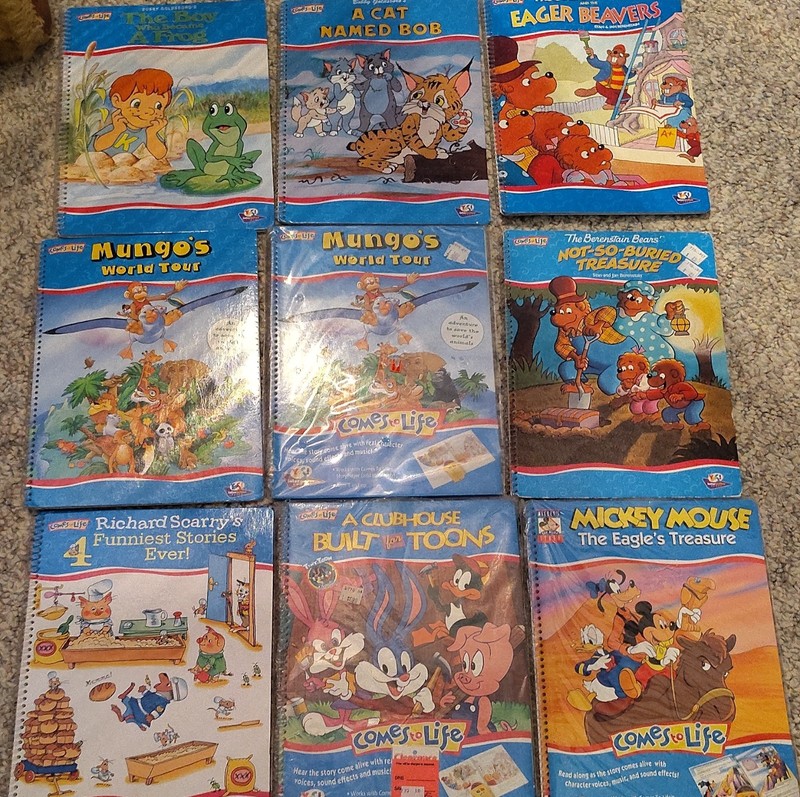 YES! Interactive Books Comes to Life Lot – Mickey Mouse, Berenstain Bears