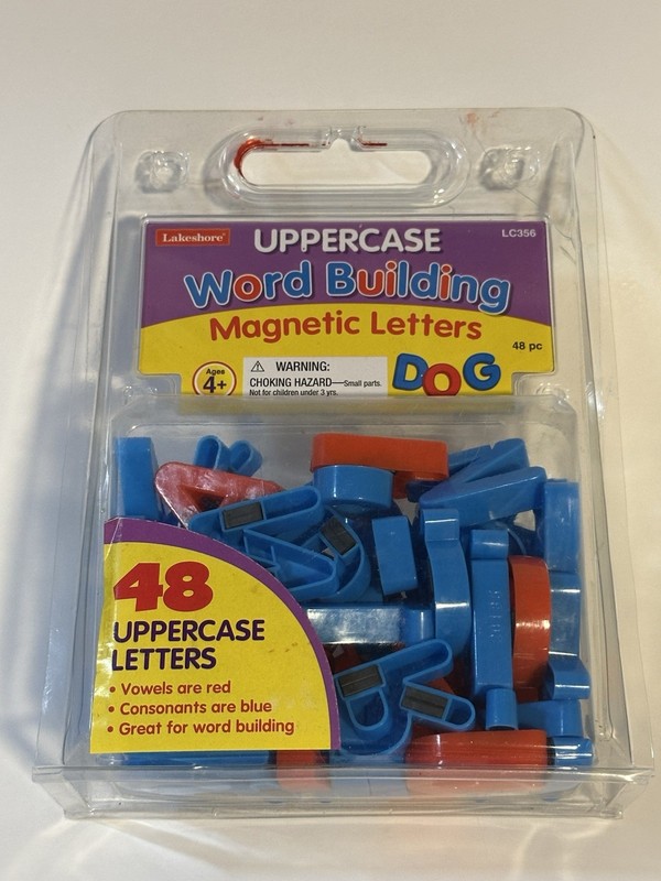 NEW Lakeshore Lowercase Word Building 48 Magnetic Letters Learning Alphabet