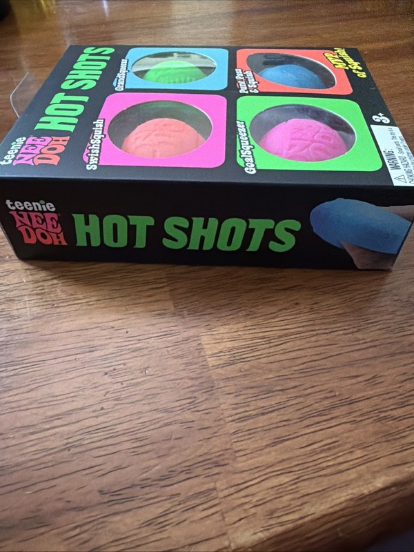 NeeDoh Teenie Hot Shots [Baseball, Soccer, Football, Basketball] New In Box gallery